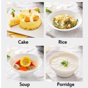 1.5L Electric Rice Cooker Mini 2 Layers Food Steamer Multifunction Meal Cooking Pot Fast Heating Lunch Box 24H Appointment 220V