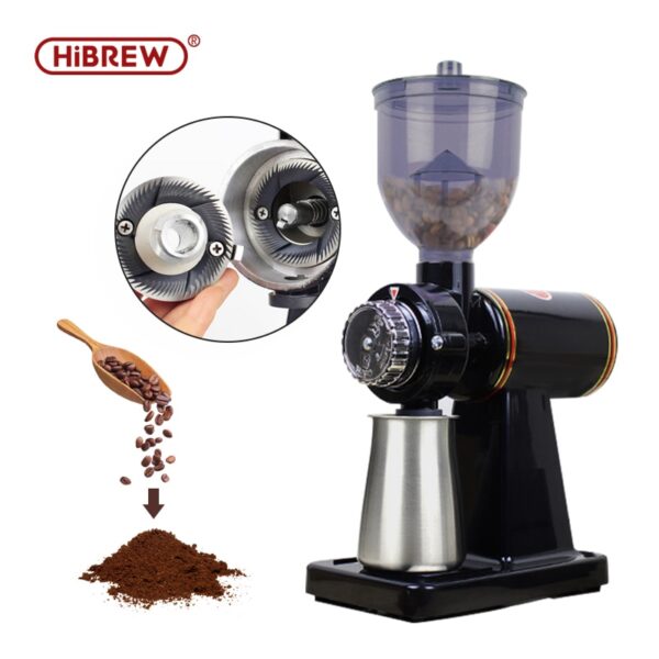 HiBRWE household electric coffee grinder mill espresso bean crush maker