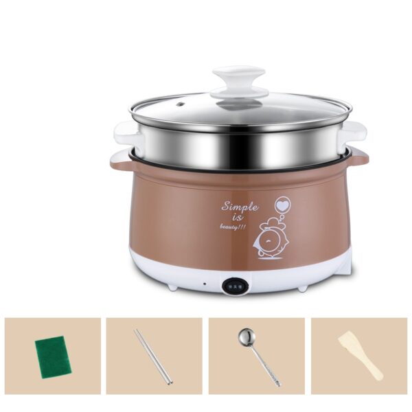 220V Household Electric Mini Multi Cooker Non-stick Hot Pot Cooking Pot For Cooking Frying Steaming EU/AU/UK/US High Quality