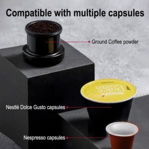 HiBREW Portable Car Coffee Machine, USB pod Coffee machine, Capsule Espresso Maker 12V, expresso machine nespresso powder