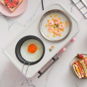 Electric 3 in 1 Household Breakfast machine mini bread toaster baking oven omelette fry pan hot pot boiler food steamer