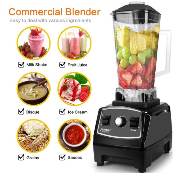 BPA free 2200W Heavy Duty Commercial Blender Professional Blender Mixer Food Processor Japan Blade Juicer Ice Smoothie Machine
