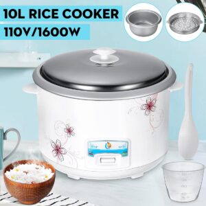 Large Electric Rice Cooker 10L 110V Food Steamer Hot Pot Multi Electric Rice Cooker Soup Pot Cooking Pot Kitchen Cooking Tools