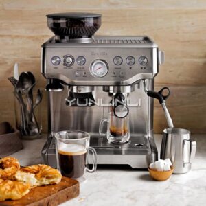 Espresso Coffee Maker Grind Beans Semiautomatic 15Bar Grinder Steam Coffe Machine