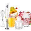 BPA FREE 250W White Dolphin Electric Blender Food Mixer Kitchen 5 in 1 Hand Food Processor Appliances Smoothie Fruit Vegetable