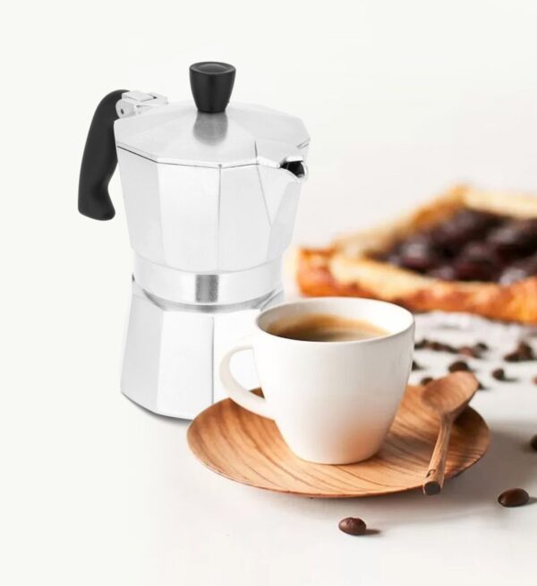 Aluminum Coffee Maker Durable Mocha Espresso Percolator Pot 150/300/450/600ml Stovetop Household Coffee Maker