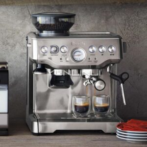 Espresso Coffee Maker Grind Beans Semiautomatic 15Bar Grinder Steam Coffe Machine