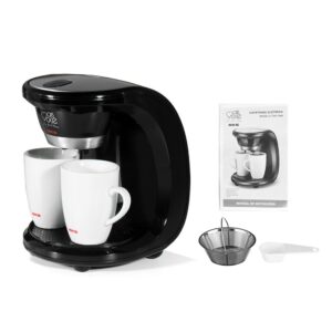 450W Household Electric Drip Coffee Maker Auto Dual Cup Coffee Machine Dual-use American Coffee Tea Machine 110V/220V