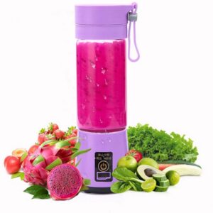 380ml 2 Blades Portable Electric Fruit Juicer Household USB Rechargeable Smoothie Maker Blenders Machine Bottle Juicing Cup