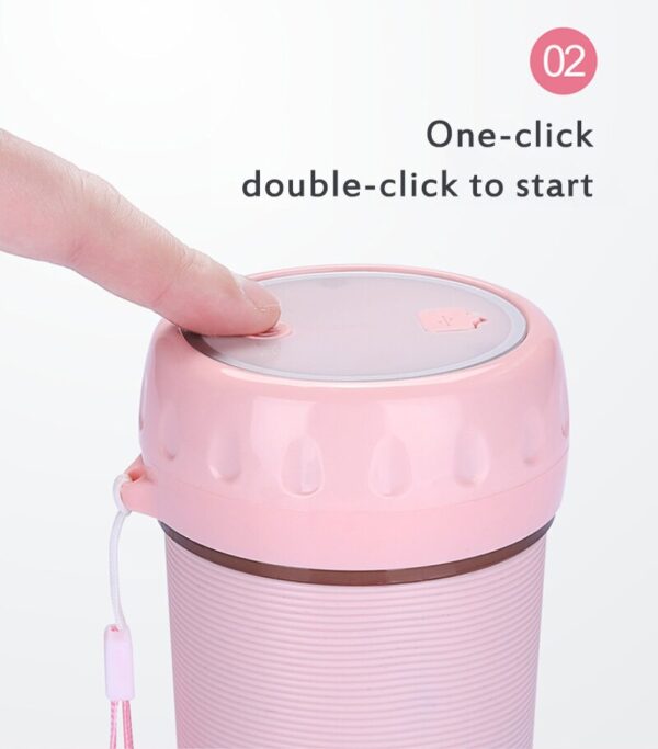 300ml Portable Juicer Electric USB Rechargeable Smoothie Machine Mixer Mini Juice Smoothie Maker Blenders Household