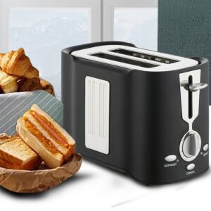 Toast Machine Multifunctional Household 2 Slice Bread Toasters with 6 Gear Adjustable Kitchen Appliances Breakfast Fast Maker