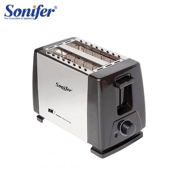 2 Slices Stainless steel toaster Automatic Fast heating bread toaster Household Breakfast maker Sonifer
