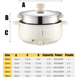 NEW Multi-Function Electric Cooker Non-stick Multicooker Electric Cooker For Travel School Home Free Gift 400W-1000W 1.7L-3.7L