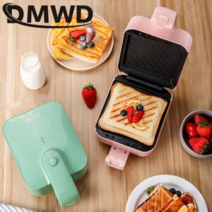 DMWD Sandwich Maker Breakfast Machine Toaster Machine Home Light Food Waffle Maker Multi-Function Heating Toast Pressure Toaster