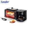 Electric 3 in 1 Breakfast Making Machine Multifunction Drip Coffee Maker Household Bread Pizza Frying pan Toaster 220V Sonifer