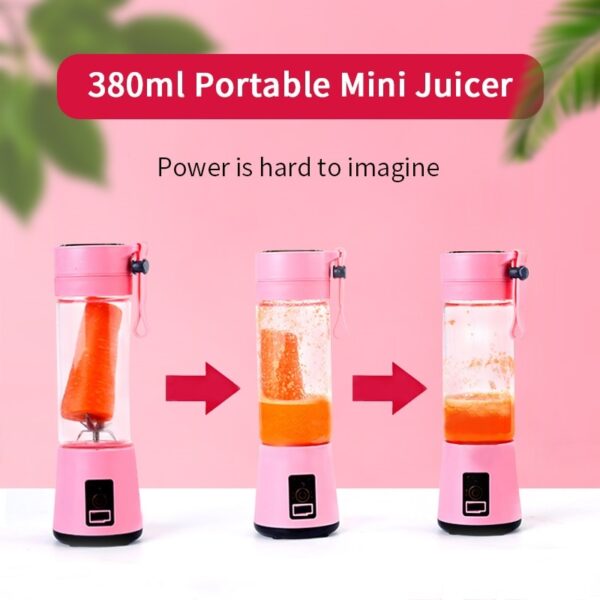 Portable Glass Blender USB Mixer Electric Orange Juicer Machine Smoothie Blender Mini Food Lemon Squeezer Juice Press Extractor