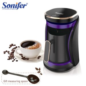 800W Automatic Turkish Coffee Maker Machine Cordless Electric Coffee Pot Food Grade Moka Coffee Kettle for Gift 220V Sonifer