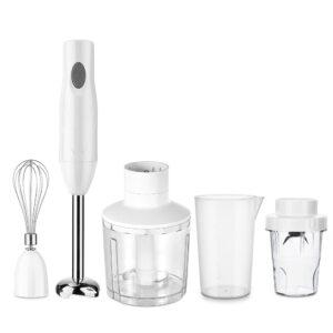 White Dolphin BPA Free 250W Household Hand Blender Mixer Food Processor Electric Kitchen Machine Baby Food Maker Fruit Vegetable