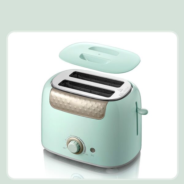 Household Toaster With 2 Slices Slot Automatic Warm Multifunctional Breakfast Bread baking Machine 680W Toast Maker EU US
