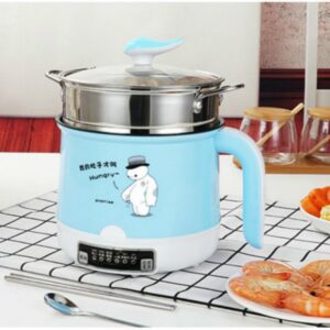 220V Mini Multifunction Electric Cooking Machine Single/Double Layer Available Hot Pot Multi Electric Rice Cooker Non-stick pan