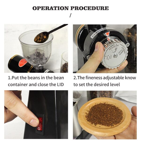 HiBRWE household electric coffee grinder mill espresso bean crush maker