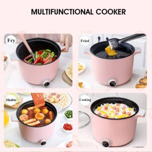 Becornce 1.5L 220V Mini Multifunction Electric Cooking Machine SingleAvailable Hot Pot Multi Electric Rice Cooker Non-stick pan