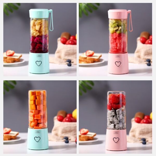 New Juicer Portable Blender Cup USB Mixer Rechargeable Juice Machine Smoothie Electric Blender Mini Food processor