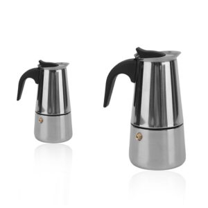 Portable Mocha Coffee Maker Stainless Steel Coffee Percolator Home Office Mocha Pot Durable Express Espresso Maker
